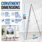 63" High Heavy Duty Metal Folding Display Easel (6 Pack) - Adjustable Height, Holds 10 lbs - Portable Art Easel Stand - For Sign, Poster, Canvas, Painting, Picture Display