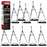 66" Black Metal Tripod Easel Display (10 Pack) - Adjustable 20"- 5.5', Holds 32" Canvas - Floor/Tabletop Easel Stand, For Sign Display, Painting, Poster Board, Canvas - Portable Bag