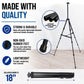 66" Black Metal Tripod Easel Display (2 Pack) - Adjustable 20"- 5.5', Holds 32" Canvas - Floor/Tabletop Easel Stand, For Sign Display, Painting, Poster Board, Canvas - Portable Bag