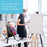 U.S. Art Supply 66" Black Metal Tripod Easel Display (2 Pack) - Adjustable 20"- 5.5', Holds 32" Canvas - Floor/Tabletop Easel Stand, For Sign Display, Painting, Poster Board, Canvas - Portable Bag