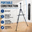 66" Black Metal Tripod Easel Display (4 Pack) - Adjustable 20"- 5.5', Holds 32" Canvas - Floor/Tabletop Easel Stand, For Sign Display, Painting, Poster Board, Canvas - Portable Bag