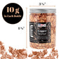 Metallic Foil Schabin Gilding Flakes (3 Pack), Imitation Copper 10 Gram Bottles - Metal Leaf Foil Flakes for Resin, Nails, Crafts, Painting, Jewelry, Slime