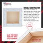 5-Pack Bulk Stretched Canvas for Painting 4 x 4 inch, Gallery Depth 1-1/2" Profile - 12oz Acrylic Gesso Triple Primed, Professional Artist Quality, 100% Cotton - Oil, Pouring Paint