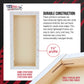 Medium Stretched Canvas for Painting 8x16 inch Gallery Depth 1-1/2" Thick, 4-Pack - 12oz Acrylic Gesso Triple Primed, Professional Artist Quality, 100% Cotton - Oil, Pouring Paint
