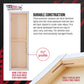 Medium Stretched Canvas for Painting 12x48 inch Gallery Depth 1-1/2" Thick, 2-Pack - 12oz Acrylic Gesso Triple Primed, Professional Artist Quality, 100% Cotton - Oil, Pouring Paint