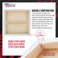 Large Stretched Canvas for Painting 18x18 inch Gallery Depth 1-1/2" Thick, 3-Pack - 12oz Acrylic Gesso Triple Primed, Professional Artist Quality, 100% Cotton - Oil, Pouring Paint