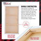 Large Stretched Canvas for Painting 18x48 inch Gallery Depth 1-1/2" Thick, 2-Pack - 12oz Acrylic Gesso Triple Primed, Professional Artist Quality, 100% Cotton - Oil, Pouring Paint
