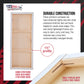 Rectangle Stretched Canvas for Painting 18x60 inch Gallery Depth 1-1/2" Thick, 2-Pack - 12oz Acrylic Gesso Triple Primed, Professional Artist Quality, 100% Cotton - Oil, Pouring Paint