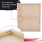 Large Stretched Canvas for Painting 24x30 inch Gallery Depth 1-1/2" Thick, 3-Pack - 12oz Acrylic Gesso Triple Primed, Professional Artist Quality, 100% Cotton - Oil, Pouring Paint