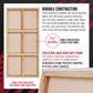 Rectangle Stretched Canvas for Painting 24x60 inch Gallery Depth 1-1/2" Thick, 2-Pack - 17oz Acrylic Gesso Triple Primed, Professional Artist Quality, 100% Cotton - Oil, Pouring Paint