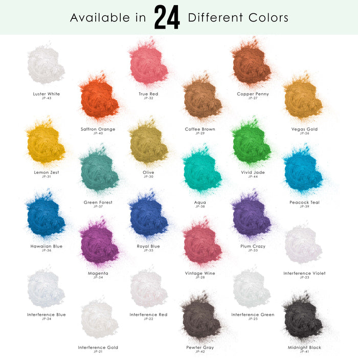 Jewelescent Mica Pearl Pigment Powder, Interference Green 3.5 oz (100g) Pouch - Cosmetic Grade, Epoxy Resin Color Pigment, Mica Powder for Resin, Soap, Slime, Candle Dye, Art, Crafts