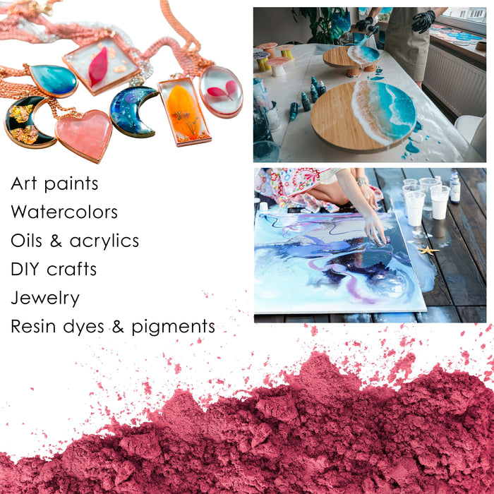 Jewelescent Mica Pearl Pigment Powder, Interference Vintage Wine 3.5 oz (100g) Pouch - Cosmetic Grade, Epoxy Resin Color Pigment, Mica Powder for Resin, Soap, Slime, Candle Dye, Art