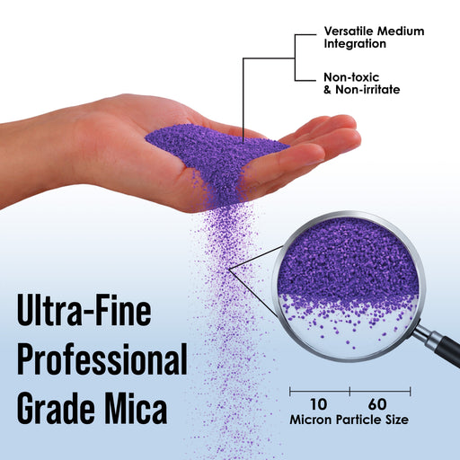 Jewelescent Mica Pearl Pigment Powder, Plum Crazy 3.5 oz (100g) Pouch - Cosmetic Grade, Epoxy Resin Color Pigment, Mica Powder for Resin, Soap, Slime, Candle Dye, Art, Crafts