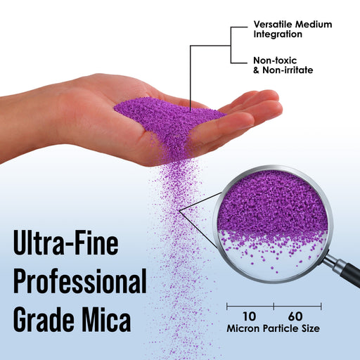 Jewelescent Mica Pearl Pigment Powder, Magenta 3.5 oz (100g) Pouch - Cosmetic Grade, Epoxy Resin Color Pigment, Mica Powder for Resin, Soap, Slime, Candle Dye, Art, Crafts