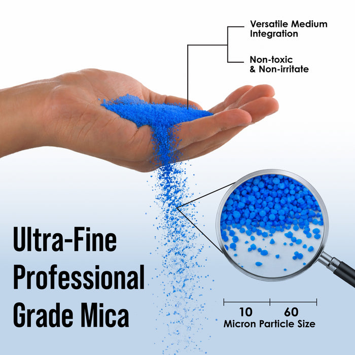 Jewelescent Mica Pearl Pigment Powder, Hawaiian Blue 3.5 oz (100g) Pouch - Cosmetic Grade, Epoxy Resin Color Pigment, Mica Powder for Resin, Soap, Slime, Candle Dye, Art, Crafts