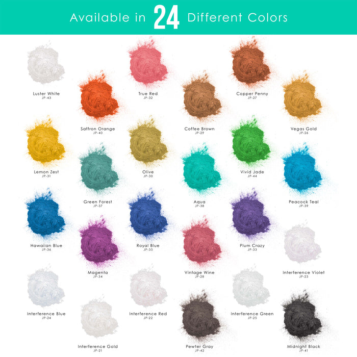 Jewelescent Mica Pearl Pigment Powder, Aqua 3.5 oz (100g) Pouch - Cosmetic Grade, Epoxy Resin Color Pigment, Mica Powder for Resin, Soap, Slime, Candle Dye, Art, Crafts