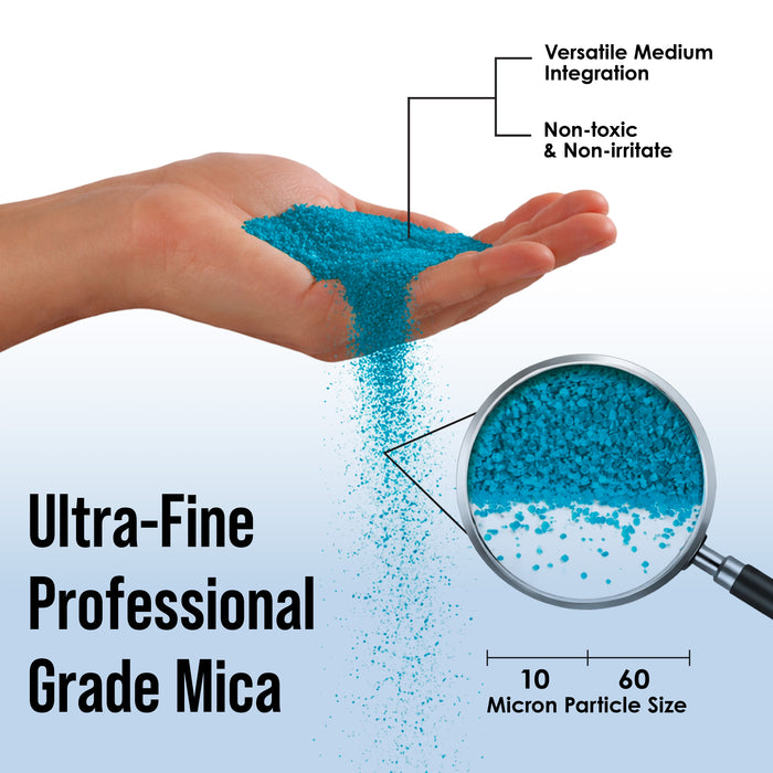 Jewelescent Mica Pearl Pigment Powder, Peacock Teal 3.5 oz (100g) Pouch - Cosmetic Grade, Epoxy Resin Color Pigment, Mica Powder for Resin, Soap, Slime, Candle Dye, Art, Crafts