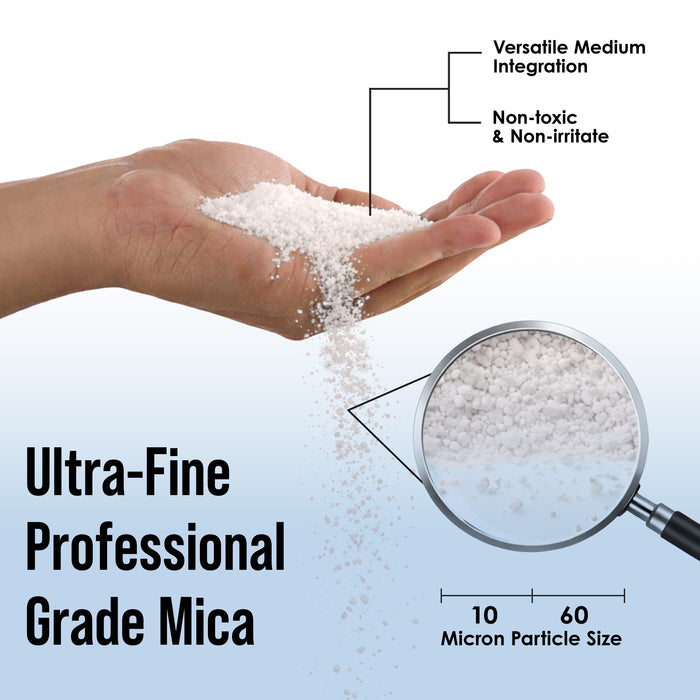 Jewelescent Mica Pearl Pigment Powder, Luster White 3.5 oz (100g) Pouch - Cosmetic Grade, Epoxy Resin Color Pigment, Mica Powder for Resin, Soap, Slime, Candle Dye, Art, Crafts