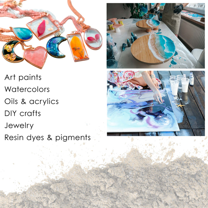 Jewelescent Mica Pearl Pigment Powder Kit, 5 Interference Colors, 3.5 oz (100g) Pouches - Cosmetic Grade, Epoxy Resin Color Pigment, Mica Powder for Resin, Soap, Slime, Candle Dye, Art