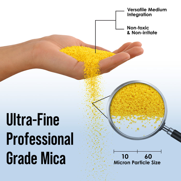 Jewelescent Mica Pearl Pigment Powder Kit, 12 Deluxe Colors, 3.5 oz (100g) Pouches - Cosmetic Grade, Epoxy Resin Color Pigment, Mica Powder for Resin, Soap, Slime, Candle Dye, Art