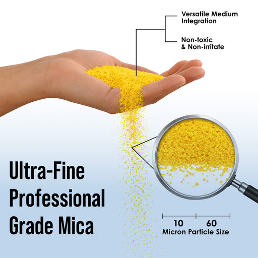 Jewelescent Mica Pearl Pigment Powder Kit, 6 Ultra Bright Colors, 3.5 oz (100g) Pouches - Cosmetic Grade, Epoxy Resin Color Pigment, Mica Powder for Resin, Soap, Slime, Candle Dye, Art