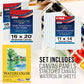 121-Piece Artist Painting Kit for Adults - Paint Easel, 24 Acrylic, 24 Oil, 24 Watercolor Paints. Stretched Canvas, Canvas Panels, Paper Pads, 32 Assorted Brushes, Palette, Gift Set