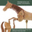 U.S. Art Supply Wooden Horse Artist Drawing Manikin Articulated Mannequin (12" Horse)