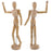 Wood 12" Artist Drawing Manikin Articulated Mannequin with Base and Flexible Body - Perfect For Drawing the Human Figure (12" Male) Pack of 2 Manikins