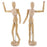 U.S. Art Supply 12" Wooden Male Manikin Posable Figure for Drawing (2 Pack) - Articulated Mannequin with Base and Flexible Body for Drawing The Human Figure