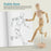 12" Wooden Male Manikin Posable Figure for Drawing - Articulated Mannequin with Base and Flexible Body for Drawing The Human Figure
