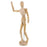 12" Wooden Male Manikin Posable Figure for Drawing - Articulated Mannequin with Base and Flexible Body for Drawing The Human Figure