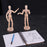 Wood 12" Artist Drawing Manikin Articulated Mannequin with Base and Flexible Body - Perfect For Drawing the Human Figure (12" Pair - Male & Female)