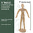 Wood Artist Drawing Manikin Articulated Mannequin with Base and Flexible Body - Perfect For Drawing the Human Figure (5" Male)