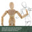 Wood Artist Drawing Manikin Articulated Mannequin with Base and Flexible Body - Perfect For Drawing the Human Figure (5" Male)