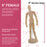 Wood 8" Artist Drawing Manikin Articulated Mannequin with Base and Flexible Body - Perfect For Drawing the Human Figure (8" Female)