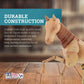 8" Wooden Horse Manikin Posable Figure for Drawing - Articulated Mannequin with Base and Flexible Body for Drawing The Equine Figure