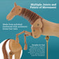 8" Wooden Horse Manikin Posable Figure for Drawing - Articulated Mannequin with Base and Flexible Body for Drawing The Equine Figure