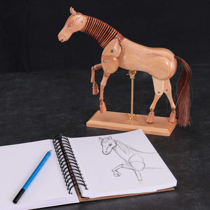 Wooden Horse Artist Drawing Manikin Articulated Mannequin (8" Horse)