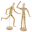 U.S. Art Supply 8" Wooden Male Manikin Posable Figure for Drawing (2 Pack) - Articulated Mannequin with Base and Flexible Body for Drawing The Human Figure