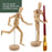 Wood 8" Artist Drawing Manikin Articulated Mannequin with Base and Flexible Body - Perfect For Drawing the Human Figure (8" Male)