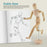 U.S. Art Supply 8" Wooden Male Manikin Posable Figure for Drawing - Articulated Mannequin with Base and Flexible Body for Drawing The Human Figure