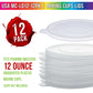 Pouring Masters 12-Pack Mixing Cup Lids for 12 Oz (350ml) Graduated Plastic Measuring Cup Lids - Storage Seal Top for Pouring Masters Automotive Paint Mixing Cups, Epoxy Resin, Art Supplies