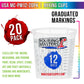 Pouring Masters 12 Ounce (350ml) Graduated Plastic Mixing Cups (Box of 20) - Paint Mixing Cups for Epoxy Resin, Art, Kitchen, Baking - Measurements in OZ and ML, 4 Different Measuring Ratios 1:1