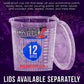 Pouring Masters 12 Ounce (350ml) Graduated Plastic Mixing Cups (Box of 20) - Paint Mixing Cups for Epoxy Resin, Art, Kitchen, Baking - Measurements in OZ and ML, 4 Different Measuring Ratios 1:1
