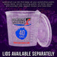 Pouring Masters 40 Ounce (1200ml) Graduated Plastic Mixing Cups (Box of 24) - Paint Mixing Cups for Epoxy Resin, Art, Kitchen, Baking - Measurements in OZ and ML, 4 Different Measuring Ratios 1:1