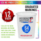 Pouring Masters 64 Ounce (2000ml) Graduated Plastic Mixing Cups (Box of 12) - Paint Mixing Cups for Epoxy Resin, Art, Kitchen, Baking - Measurements in OZ and ML, 4 Different Measuring Ratios 1:1