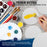 Mini Magnetic Canvas Panels, 24 Pack, 4 Inch Round, Primed 8 Ounce Heavyweight Cotton, Small Canvases for Painting Acrylic and Watercolor, White Square Flat Canvas Boards