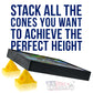 Yellow Cone Canvas and Cabinet Door Risers - Acrylic and Epoxy Pouring Paint Canvas Support Stands (Pack of 50)