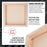 Stretched Canvas for Painting 12" x 12" Museum 2-3/8" Extra Deep Profile, 17oz Acrylic Gesso Triple Primed, Gallery-Style (2 Pack), 100% Cotton, Art Canvases for Painting, Epoxy Resin