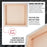 Stretched Canvas for Painting 16" x 16" Museum 2-3/8" Extra Deep Profile, 17oz Acrylic Gesso Triple Primed, Gallery-Style (2 Pack), 100% Cotton, Art Canvases for Painting, Epoxy Resin